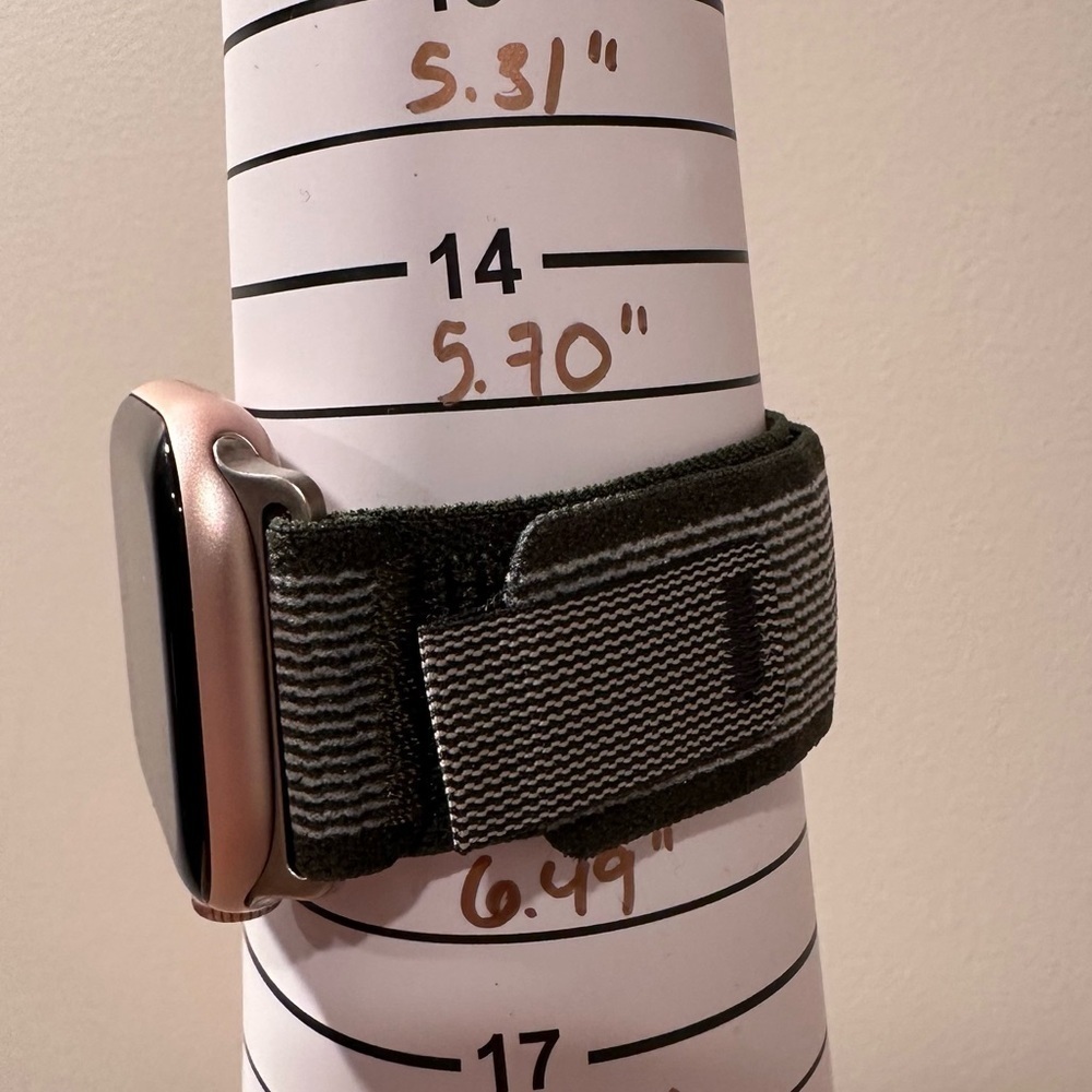 FREE* (1) Apple Watch Sport Loop Wristband Nylon & Velcro. Army Green Striped - Picture 4 of 16